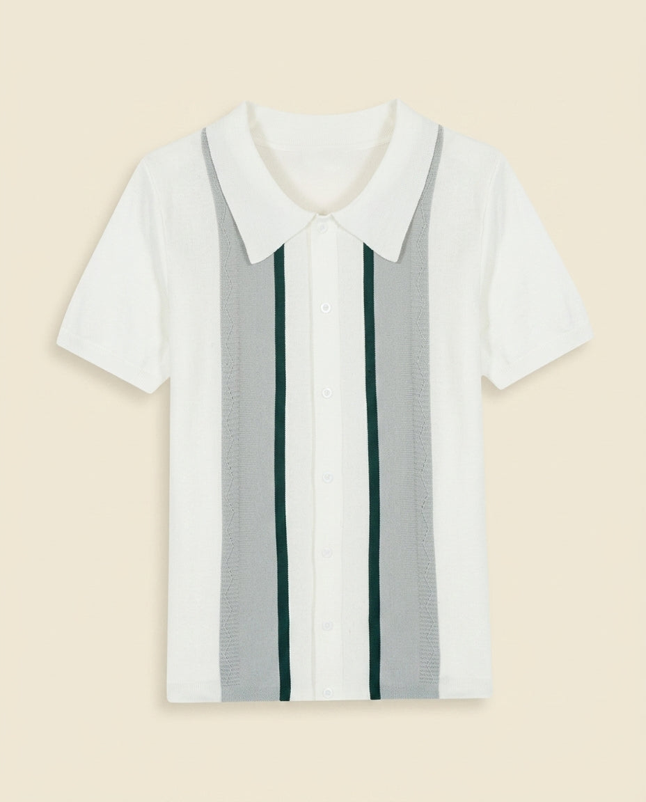 Argyle stripe polo — Polos