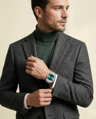 Steel Watch Emerald Dial