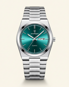Steel Watch Emerald Dial