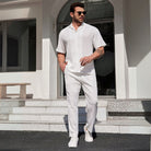 Textured Shirt Trousers Set Riviera Ease