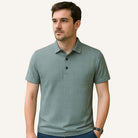 Minimal Polo Shirt Coastal Line