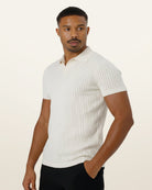 Men's Knit Polo Shirt Old Money Saville