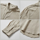Linen Shirt Coastal Mandarin