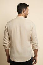 Linen Shirt Coastal Mandarin