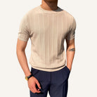 Textured Knit T-Shirt Belgrano