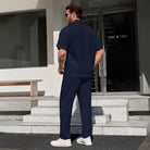 Textured Shirt Trousers Set Riviera Ease