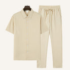 Textured Shirt Trousers Set Riviera Ease