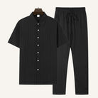 Textured Shirt Trousers Set Riviera Ease