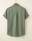 Mandarin Shirt Refined Escape
