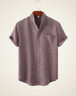 Mandarin Shirt Refined Escape