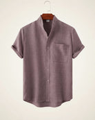 Mandarin Shirt Refined Escape