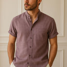 Mandarin Shirt Refined Escape