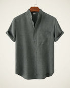 Mandarin Shirt Refined Escape
