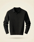 The Belmont Ribbed Polo Sweater