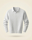 The Belmont Ribbed Polo Sweater