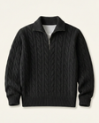 Men's High Collar Half-Zip Sweater Fontaine