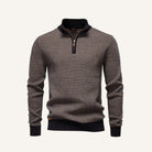 Quarter-Zip Sweater Heritage Weave