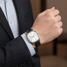 Men’s Retro Leather Watch - Outline