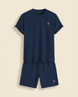 RL Prestige Waffle Tee & Shorts Set