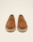 Suede Espadrille Loafer Tan