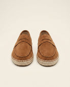 Suede Espadrille Loafer Tan