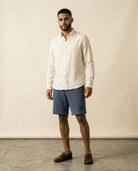 LC Paris Fleece Shorts Steel Blue