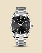FG Elite Automatic Steel Watch Black Dial