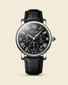 LJ Prestige Roman Dial Leather Watch