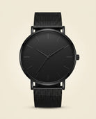 Minimalist Mesh Steel Watch Black