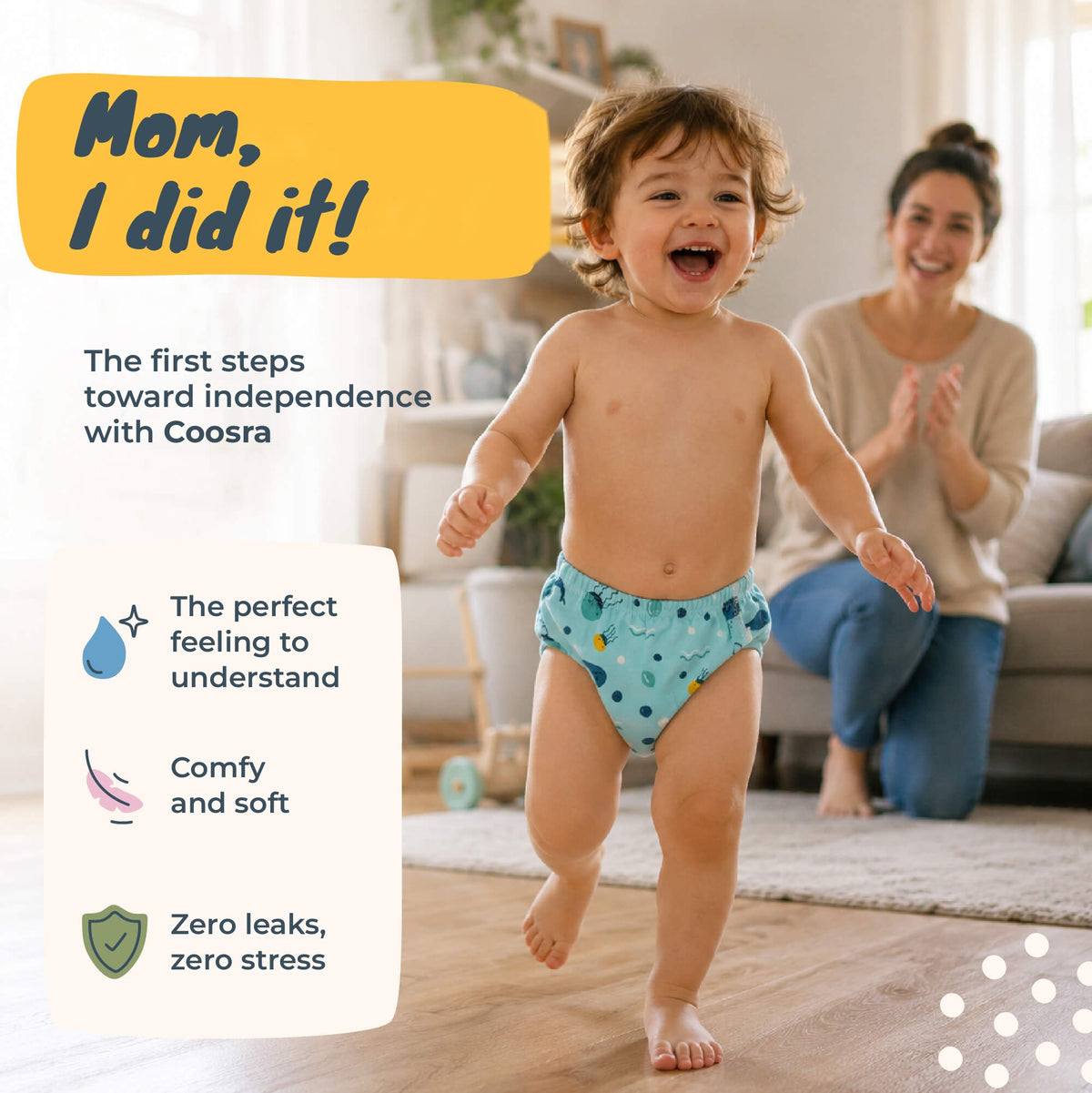 Mom, I did it! The first steps toward independence with Coosra