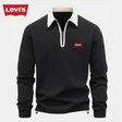 Levi’s™ Contrast Collar Quarter-Zip — Black