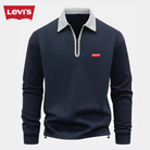Levi’s™ Contrast Collar Quarter-Zip — Navy