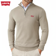 Levi’s™ Fine-Knit Quarter-Zip — Beige