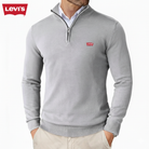 Levi’s™ Fine-Knit Quarter-Zip — Grey