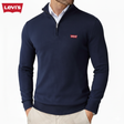 Levi’s™ Fine-Knit Quarter-Zip — Navy