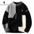 RL™ Patchwork Crewneck Sweater — Black
