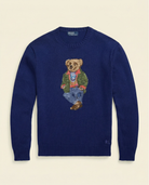 RL Polo Bear Indigo Knit Sweater