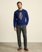 RL Polo Bear Indigo Knit Sweater