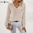 RL™ V-Neck Knit Pullover — Beige
