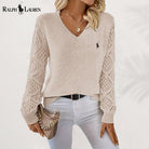 RL™ V-Neck Knit Pullover — Beige