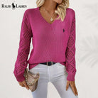RL™ V-Neck Knit Pullover — Pink